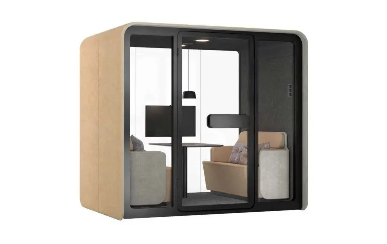 Solo acoustic office booth for deep focus and quiet calls