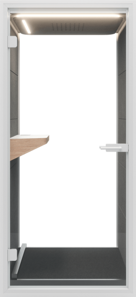 Soundproof phone booth for one person